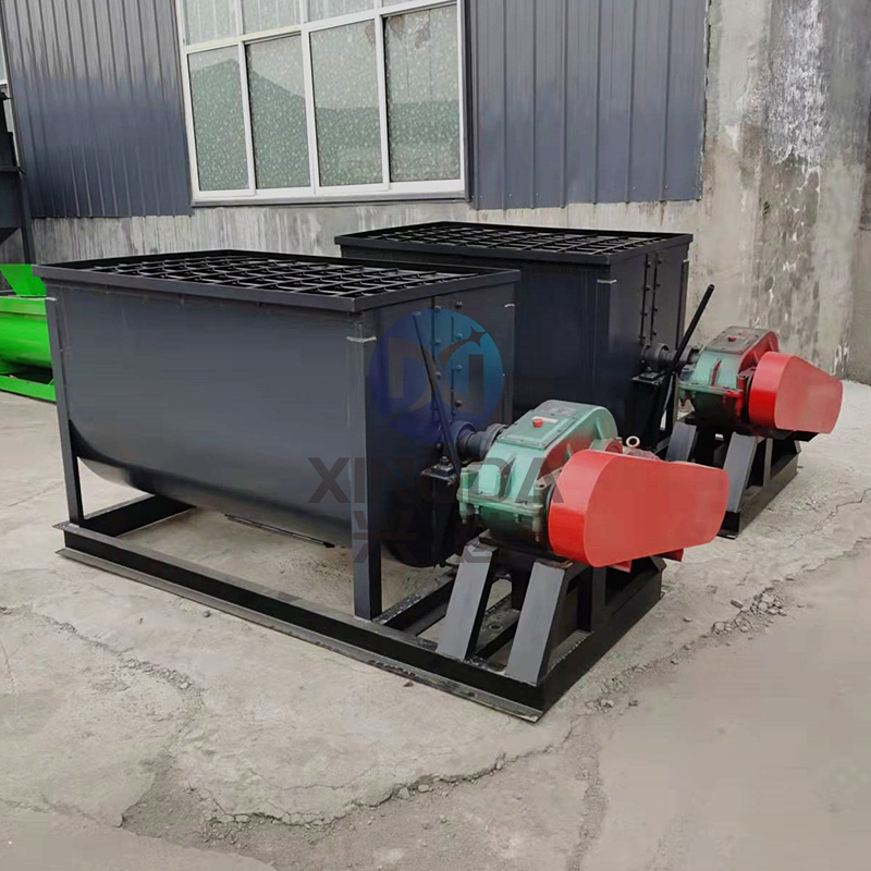 有机肥搅拌设备卧式搅拌机的结构简述